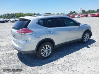 2016 Nissan Rogue S with VIN KNMAT2MV9GP604435, listed as a IAAI auction lot 42041428 with 161,948 mi miles. Bid and sale history available at carsss.com. Image 4.
