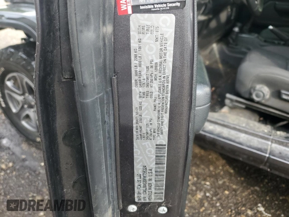 2021 Jeep Wrangler Willys with VIN 1C4GJXAG8MW756324, listed as a Copart auction lot 61951645 with 37,601 mi miles and Salvage title. Bid and sale history available at DreamBid. Image 14.