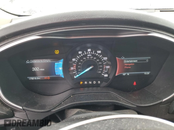 2019 Ford Fusion Titanium with VIN 3FA6P0D99KR242616, listed as a Copart auction lot 57525635 with 79,518 mi miles and Salvage title. Bid and sale history available at DreamBid. Image 9.