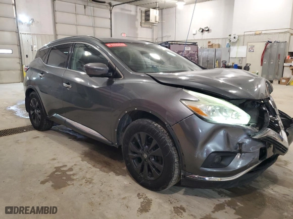 2017 Nissan Murano SV with VIN 5N1AZ2MGXHN145313, listed as a Copart auction lot 41849245 with 134,865 mi miles and Clean Title. Bid and sale history available at carsss.com. Image 4.