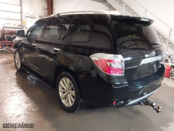 2009 Toyota Highlander Hybrid Limited with VIN JTEEW44A192035643, listed as a IAAI auction lot 41330015 with 200,839 mi miles. Bid and sale history available at carsss.com. Image 3.