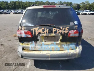 2001 Toyota Sienna LE with VIN 4T3ZF13C31U393555, listed as a Copart auction lot 76843924 with 159,957 mi miles and Clean Title. Bid and sale history available at carsss.com. Image 6.