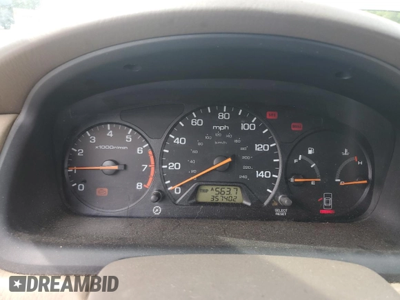 1998 Honda Accord LX with VIN 1HGCG5548WA156745, listed as a Copart auction lot 61944775 with 357,402 mi miles and Salvage title. Bid and sale history available at DreamBid. Image 9.