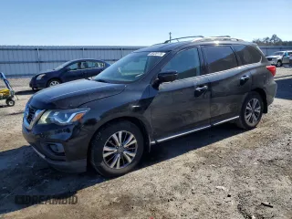 2017 Nissan Pathfinder SL with VIN 5N1DR2MNXHC630140, listed as a Copart auction lot 46420175 with 95,600 mi miles and Salvage title. Bid and sale history available at DreamBid. Image 1.