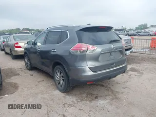 2015 Nissan Rogue SV with VIN 5N1AT2MV7FC758546, listed as a IAAI auction lot 41917021 with 155,696 mi miles. Bid and sale history available at carsss.com. Image 3.