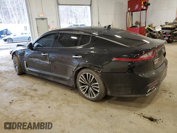 2018 Kia Stinger Premium with VIN KNAE25LA0J6024179, listed as a Copart auction lot 45175454 with 53,461 mi miles and Non Repairable. Bid and sale history available at DreamBid. Image 2.