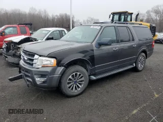 2017 Ford Expedition EL XLT with VIN 1FMJK1JT6HEA18140, listed as a Copart auction lot 48070725 with 90,801 mi miles and Salvage Title. Bid and sale history available at carsss.com. Image 1.