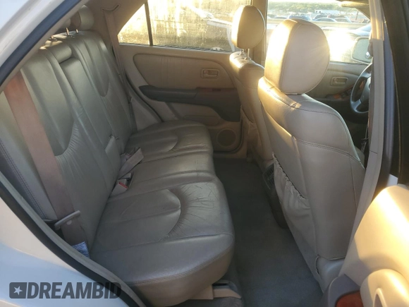 2000 Lexus RX 300 with VIN JT6HF10U3Y0107881, listed as a Copart auction lot 72915844 with 172,138 mi miles and Salvage Title. Bid and sale history available at carsss.com. Image 11.