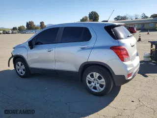 2018 Chevrolet Trax LS with VIN 3GNCJKSB9JL383811, listed as a Copart auction lot 46452735 with 55,790 mi miles and Salvage Title. Bid and sale history available at carsss.com. Image 2.