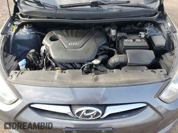 2012 Hyundai Accent GLS z VIN KMHCU4AE4CU185892, wystawiony jako Copart lot #52803675 z przebiegiem 168 792 mil mil oraz Szkoda całkowita • Salvage title. Historia ofert i sprzedaży dostępna na DreamBid. Obrazek 11.