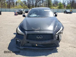 2017 Infiniti Q50 Red Sport 400 z VIN JN1FV7AR1HM870851, wystawiony jako Copart lot #56178215 z przebiegiem 106 468 mil mil oraz Nie do naprawy • Non repairable. Historia ofert i sprzedaży dostępna na DreamBid. Obrazek 5.