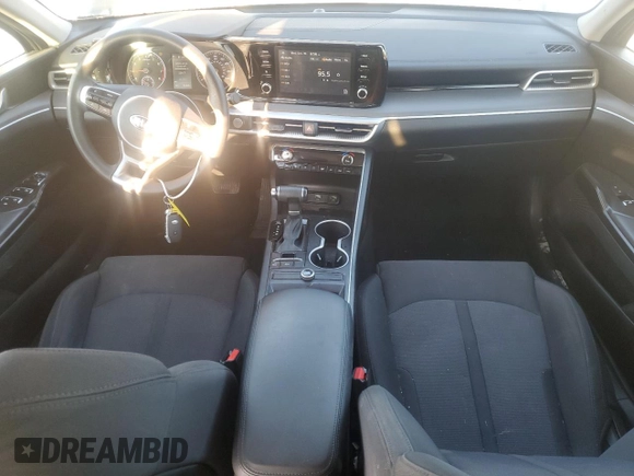 2021 Kia K5 LXS with VIN 5XXG14J29MG041296, listed as a Copart auction lot 77820184 with 92,889 mi miles and Salvage Title. Bid and sale history available at carsss.com. Image 8.