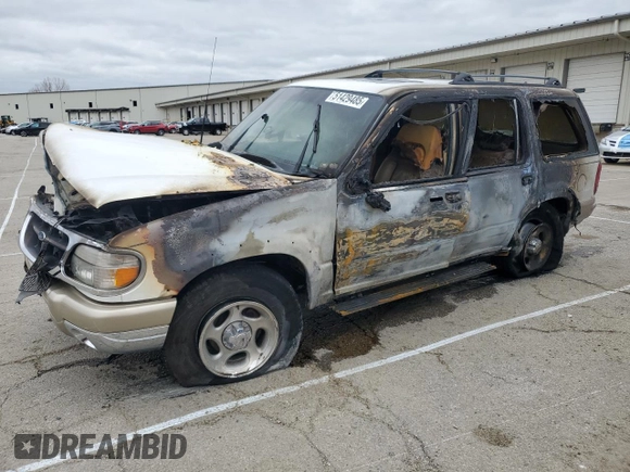 2000 Ford Explorer Eddie Bauer with VIN 1FMDU84P8YZB06825, listed as a Copart auction lot 51429485 with Not provided miles and Salvage title. Bid and sale history available at DreamBid. Image 1.