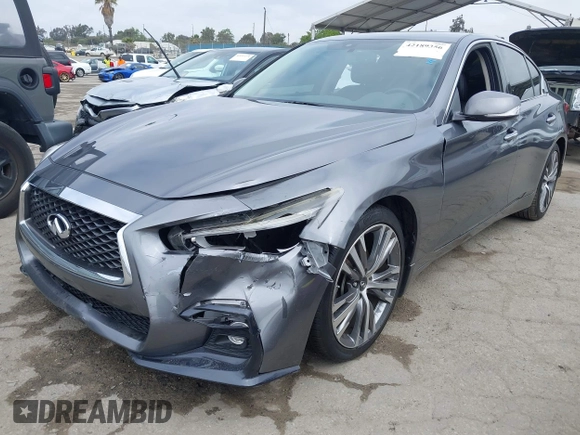 2018 Infiniti Q50 Luxe with VIN JN1EV7AP7JM354543, listed as a IAAI auction lot 42189356 with 89,503 mi miles and . Bid and sale history available at DreamBid. Image 21.