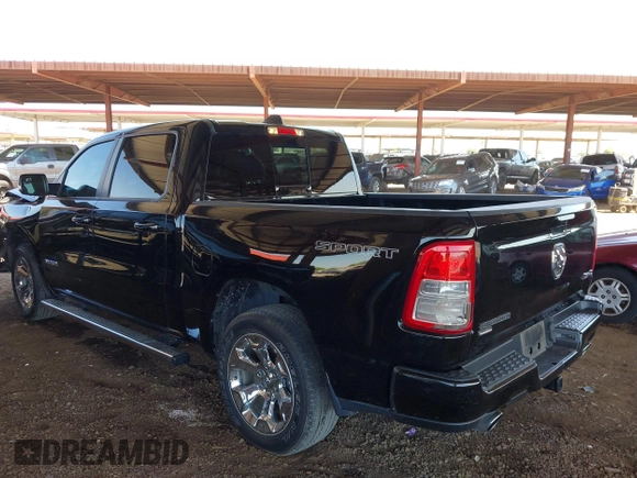 2022 Ram 1500 Big Horn with VIN 1C6SRFFT1NN459168, listed as a IAAI auction lot 42463815 with 28,421 mi miles and . Bid and sale history available at DreamBid. Image 3.