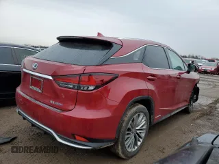 2020 Lexus RX with VIN 2T2JGMDA4LC047239, listed as a Copart auction lot 47558355 with 28,253 mi miles and Salvage Title. Bid and sale history available at carsss.com. Image 3.