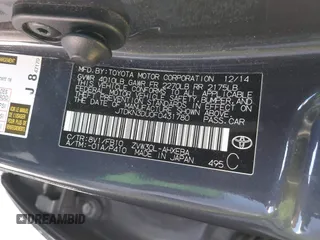 2015 Toyota Prius Four with VIN JTDKN3DU0F0431780, listed as a IAAI auction lot 40506614 with 102,670 mi miles. Bid and sale history available at carsss.com. Image 9.