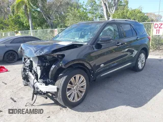 2023 Ford Explorer King Ranch with VIN 1FM5K7LC6PGB49590, listed as a IAAI auction lot 41470927 with 10,628 mi miles. Bid and sale history available at carsss.com. Image 2.