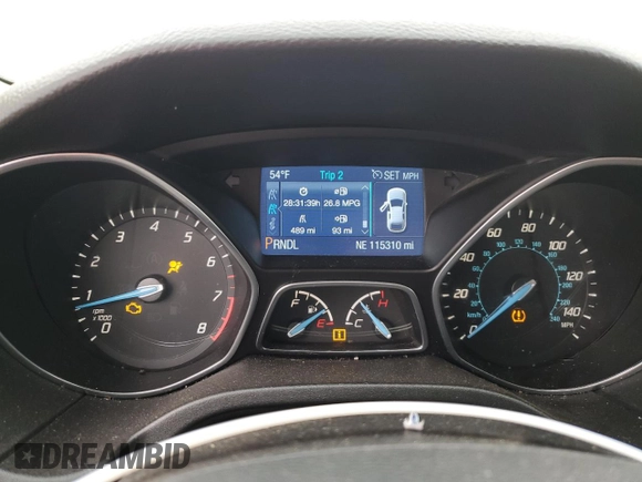 2014 Ford Focus SE with VIN 1FADP3F24EL406933, listed as a Copart auction lot 47826345 with 115,310 mi miles and Salvage Title. Bid and sale history available at carsss.com. Image 9.