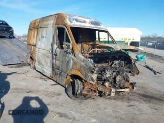 2013 Mercedes-Benz Sprinter Cargo with VIN WD3PE7CC2D5793366, listed as a IAAI auction lot 41588793 with Not Provided miles. Bid and sale history available at carsss.com. Image 1.