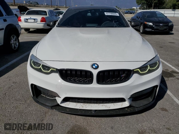 2018 BMW M4 z VIN WBS4Y9C54JAC86500, wystawiony jako Copart lot #47798065 z przebiegiem 58 289 mil mil oraz Szkoda całkowita • Salvage title. Historia ofert i sprzedaży dostępna na DreamBid. Obrazek 5.