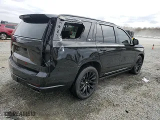 2023 Cadillac Escalade Sport Platinum with VIN 1GYS4GKT7PR109147, listed as a Copart auction lot 79121774 with 41,592 mi miles and Salvage Title. Bid and sale history available at carsss.com. Image 3.
