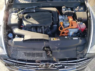 2022 Hyundai Sonata Hybrid Blue with VIN KMHL24JJ0NA037620, listed as a Copart auction lot 49691165 with 34,072 mi miles and Salvage Title. Bid and sale history available at carsss.com. Image 12.
