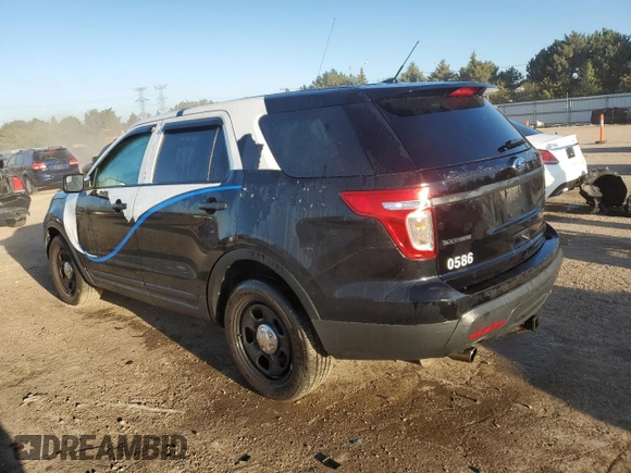2014 Ford Utility Police Interceptor with VIN 1FM5K8AR7EGC26025, listed as a Copart auction lot 73310774 with 122,681 mi miles and Salvage Title. Bid and sale history available at carsss.com. Image 2.