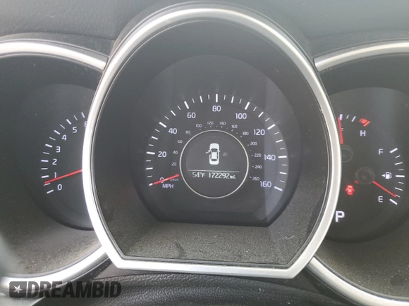 2015 Kia Optima LX with VIN 5XXGM4A72FG436488, listed as a Copart auction lot 51295695 with 172,292 mi miles and Salvage Title. Bid and sale history available at carsss.com. Image 9.