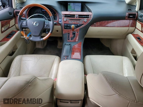 2011 Lexus RX 450h with VIN JTJBC1BA8B2043548, listed as a Copart auction lot 50727405 with 157,839 mi miles and Salvage Title. Bid and sale history available at DreamBid. Image 8.