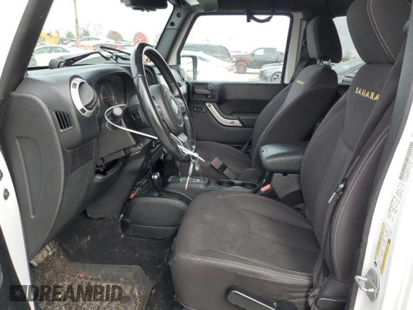 2014 Jeep Wrangler Unlimited Sahara with VIN 1C4BJWEGXEL129190, listed as a Copart auction lot 80462884 with 75,766 mi miles and Non Repairable. Bid and sale history available at carsss.com. Image 7.