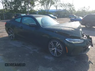 2021 BMW 4 Series 430i with VIN WBA53AP07MCG68388, listed as a IAAI auction lot 42198914 with 14,024 mi miles and . Bid and sale history available at DreamBid. Image 1.