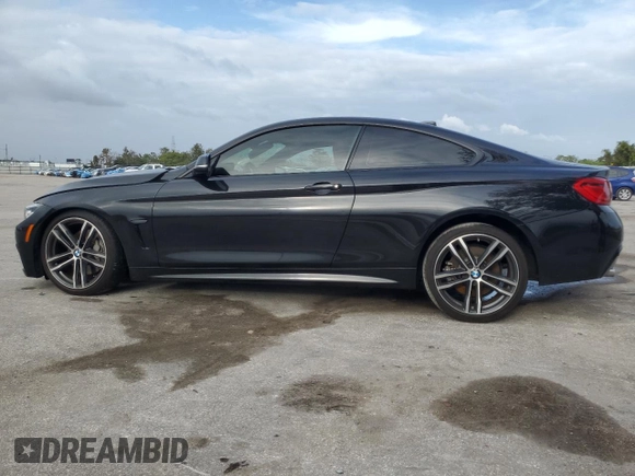2019 BMW 4 Series 430i with VIN WBA4W3C52KAF91535, listed as a Copart auction lot 79342244 with 67,470 mi miles and Non repairable. Bid and sale history available at DreamBid. Image 2.