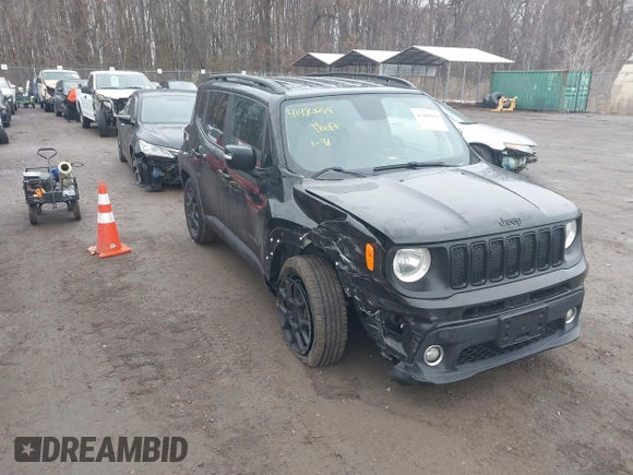 2020 Jeep Renegade Latitude with VIN ZACNJABB8LPL53847, listed as a IAAI auction lot 41480659 with 67,171 mi miles and . Bid and sale history available at DreamBid. Image 1.