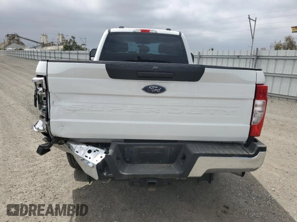 2022 Ford F-250 XL with VIN 1FT7X2A62NEF83139, listed as a Copart auction lot 55246765 with 56,387 mi miles and Salvage title. Bid and sale history available at DreamBid. Image 6.