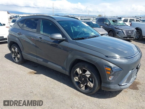2025 Hyundai Kona SEL with VIN KM8HB3AB7SU205790, listed as a IAAI auction lot 41942642 with 10,684 mi miles. Bid and sale history available at carsss.com. Image 1.