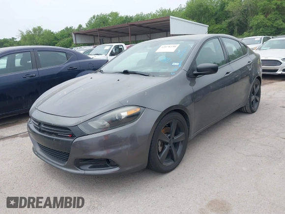 2015 Dodge Dart SXT with VIN 1C3CDFBB9FD242777, listed as a IAAI auction lot 42078230 with 125,905 mi miles. Bid and sale history available at carsss.com. Image 2.