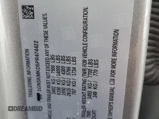 2023 Chevrolet Tahoe LS z VIN 1GNSKMKD5PR474422, wystawiony jako Copart lot #47843445 z przebiegiem 43 712 mil mil oraz Szkoda całkowita • Salvage title. Historia ofert i sprzedaży dostępna na DreamBid. Obrazek 13.