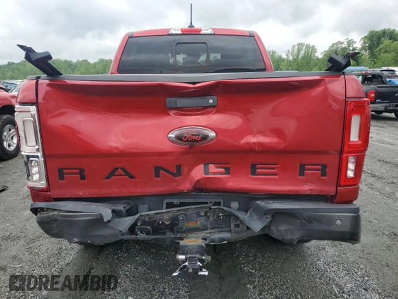 2021 Ford Ranger XL with VIN 1FTER4FH9MLD80721, listed as a Copart auction lot 54598605 with 49,500 mi miles and Clean title. Bid and sale history available at DreamBid. Image 6.