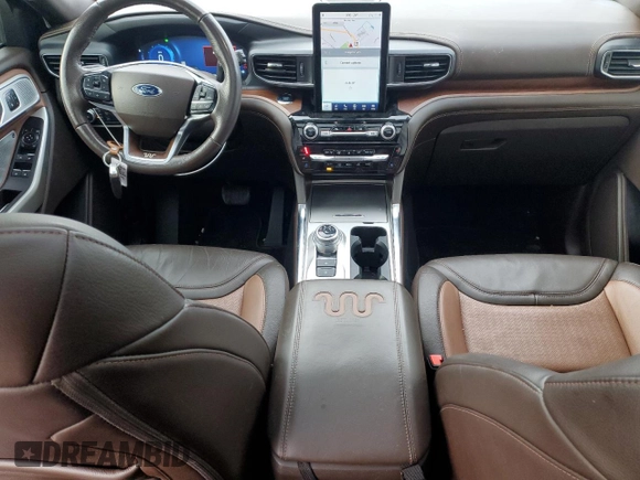 2022 Ford Explorer King Ranch with VIN 1FM5K7LC1NGA03532, listed as a Copart auction lot 84902714 with 43,030 mi miles and Salvage Title. Bid and sale history available at carsss.com. Image 8.