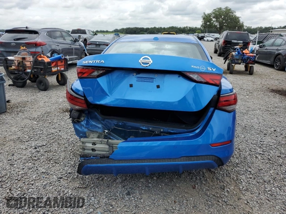 2021 Nissan Sentra SV with VIN 3N1AB8CV0MY216370, listed as a Copart auction lot 62874555 with 97,230 mi miles and Non repairable. Bid and sale history available at DreamBid. Image 6.