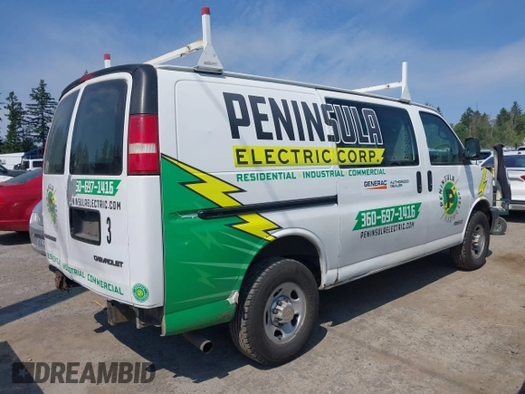 2005 Chevrolet Express Cargo with VIN 1GCGG25V651130764, listed as a IAAI auction lot 42494021 with 203,357 mi miles and . Bid and sale history available at DreamBid. Image 4.