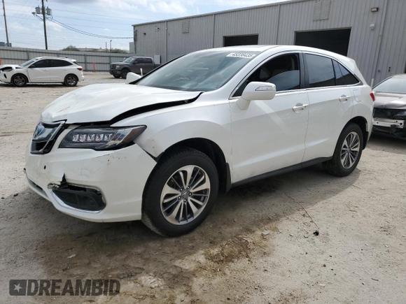 2016 Acura RDX Advance Pkg with VIN 5J8TB3H75GL010107, listed as a Copart auction lot 45338435 with 66,381 mi miles and Salvage Title. Bid and sale history available at carsss.com. Image 1.