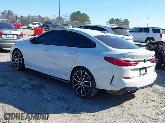 2021 BMW 2 Series M235i xDrive with VIN WBA13AL06M7G61056, listed as a IAAI auction lot 41140205 with 49,413 mi miles and . Bid and sale history available at DreamBid. Image 3.