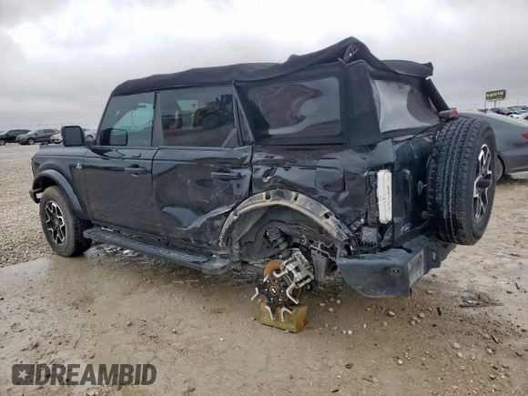 2022 Ford Bronco with VIN 1FMDE5DH1NLB77321, listed as a Copart auction lot 51923395 with 27,016 mi miles and Salvage Title. Bid and sale history available at carsss.com. Image 2.