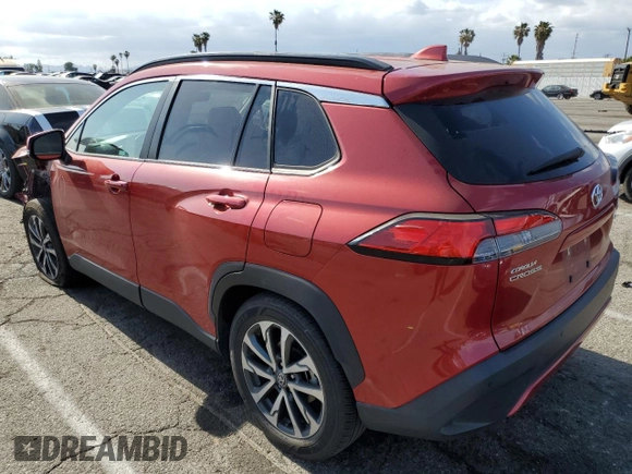 2023 Toyota Corolla Cross XLE with VIN 7MUDAABG5PV054275, listed as a Copart auction lot 54573835 with 42,003 mi miles and Salvage title. Bid and sale history available at DreamBid. Image 2.