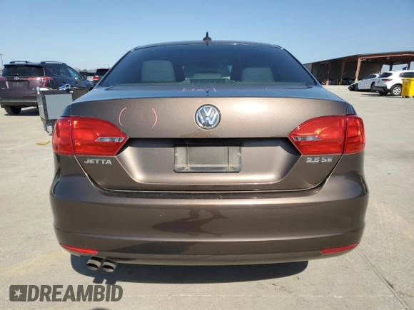 2012 Volkswagen Jetta Sedan SE w/Convenience with VIN 3VWDX7AJ1CM454317, listed as a Copart auction lot 48673205 with 136,971 mi miles and Salvage Title. Bid and sale history available at carsss.com. Image 6.
