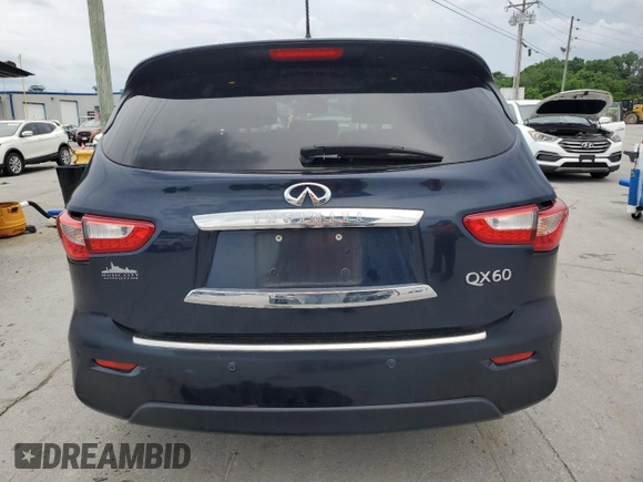 2015 Infiniti QX60 with VIN 5N1AL0MM5FC553884, listed as a Copart auction lot 57854135 with 115,633 mi miles and Clean title. Bid and sale history available at DreamBid. Image 6.