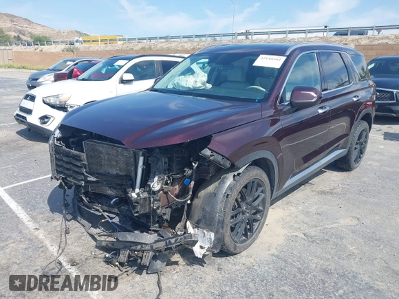 2023 Hyundai Palisade Limited with VIN KM8R5DGEXPU521968, listed as a IAAI auction lot 42148561 with 81,209 mi miles and . Bid and sale history available at DreamBid. Image 18.