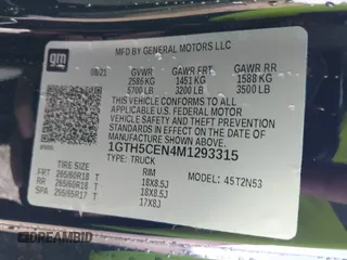 2021 GMC Canyon 2WD Elevation with VIN 1GTH5CEN4M1293315, listed as a IAAI auction lot 41754009 with 42,971 mi miles. Bid and sale history available at carsss.com. Image 9.